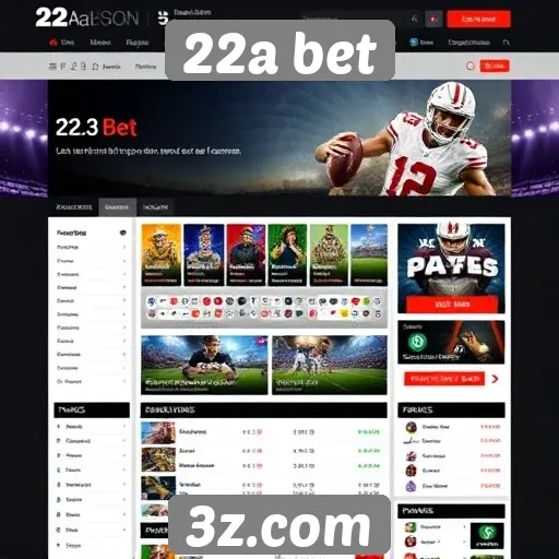Facilidade de navegação no site 22a bet
